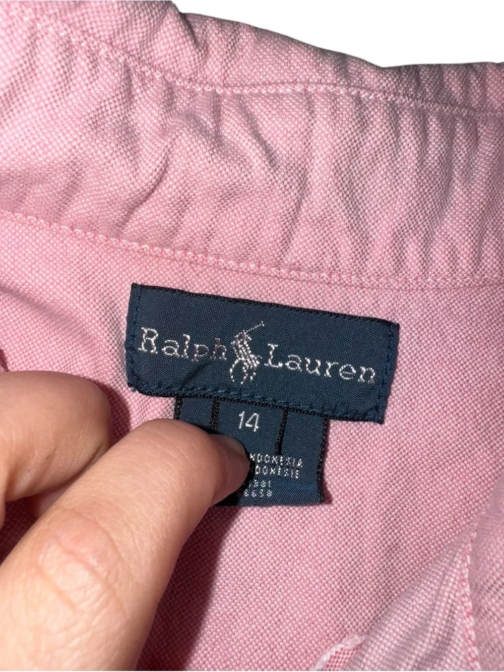 Ralph Lauren Boys Pink Button-Down Shirt